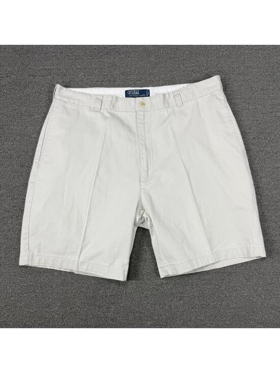Ralph Lauren Other - Polo Ralph Lauren Philip Short Mens 34 Khaki Tan Cotton Chino Shorts Flat Front